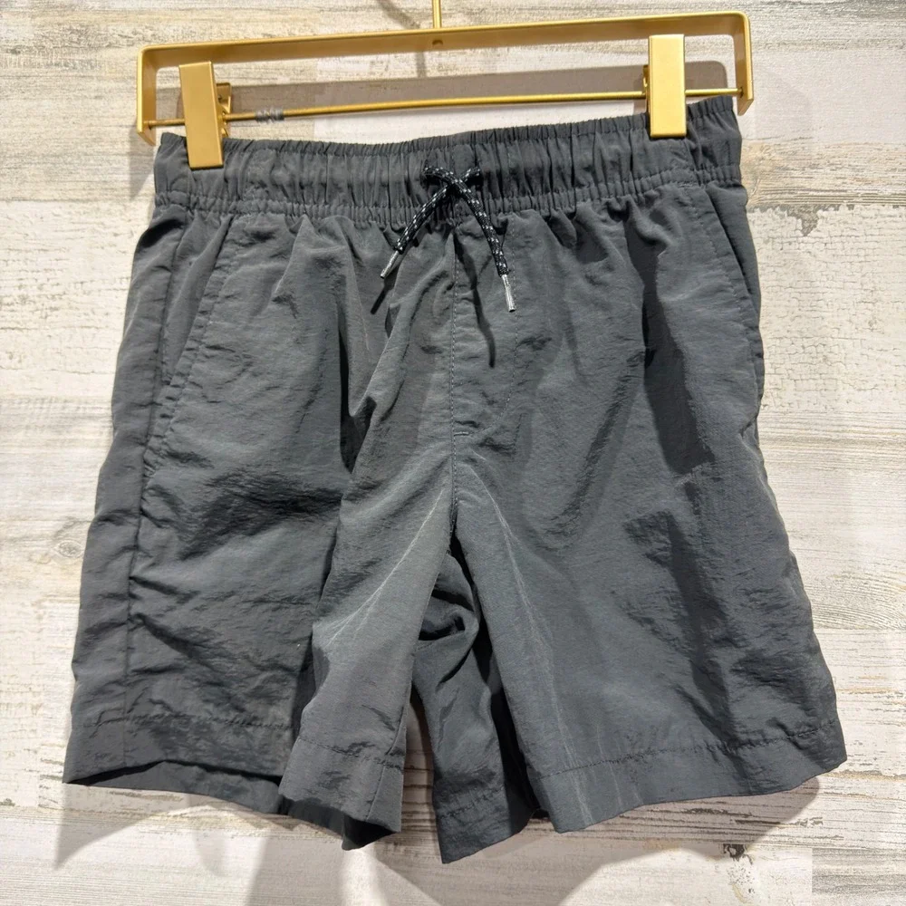 Old Navy Jogger Quick Dry Shorts Boys Size 8 Grey Nylon EUC